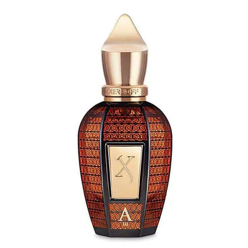 Alexandria III Xerjoff unisex amber floral fragrance bottle with golden cap and intricate design