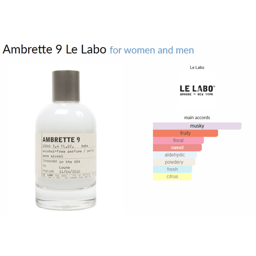 Ambrette 9 Le Labo for women and men Decant Samples - Decant Sample