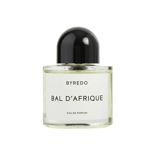 Byredo Bal d'Afrique unisex amber woody perfume bottle against white background