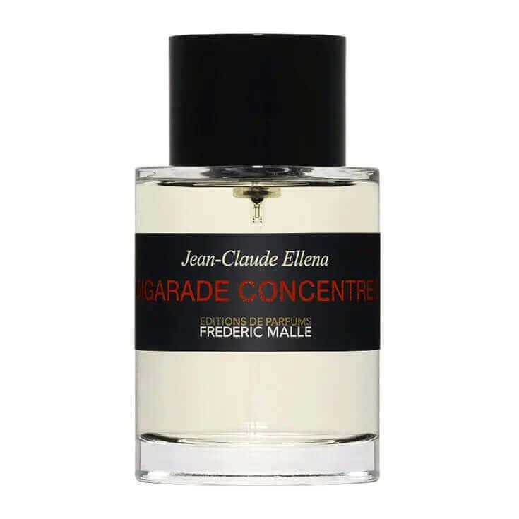 Bigarade Concentree unisex fragrance by Frederic Malle with citrus and floral notes in a clear bottle with black cap