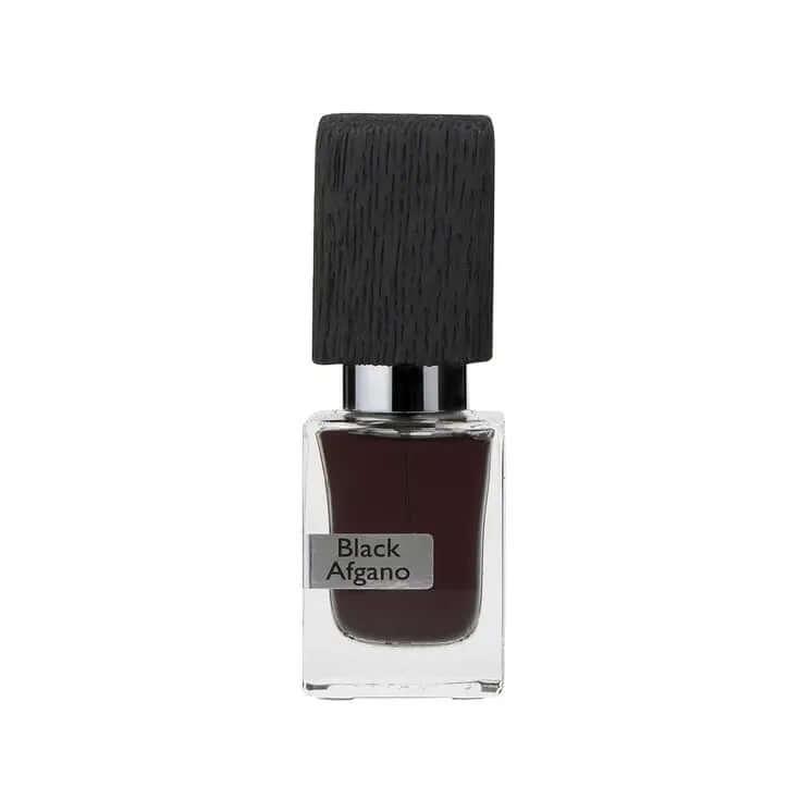 Black Afgano Nasomatto unisex woody aromatic fragrance decant bottle with black cap