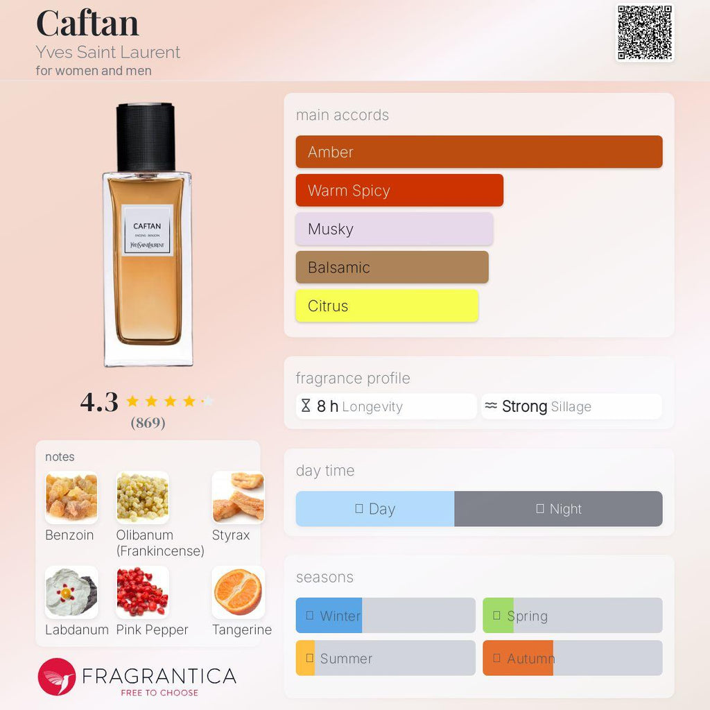 Caftan Yves Saint Laurent Unisex Decant Fragrance Samples - Decant Sample