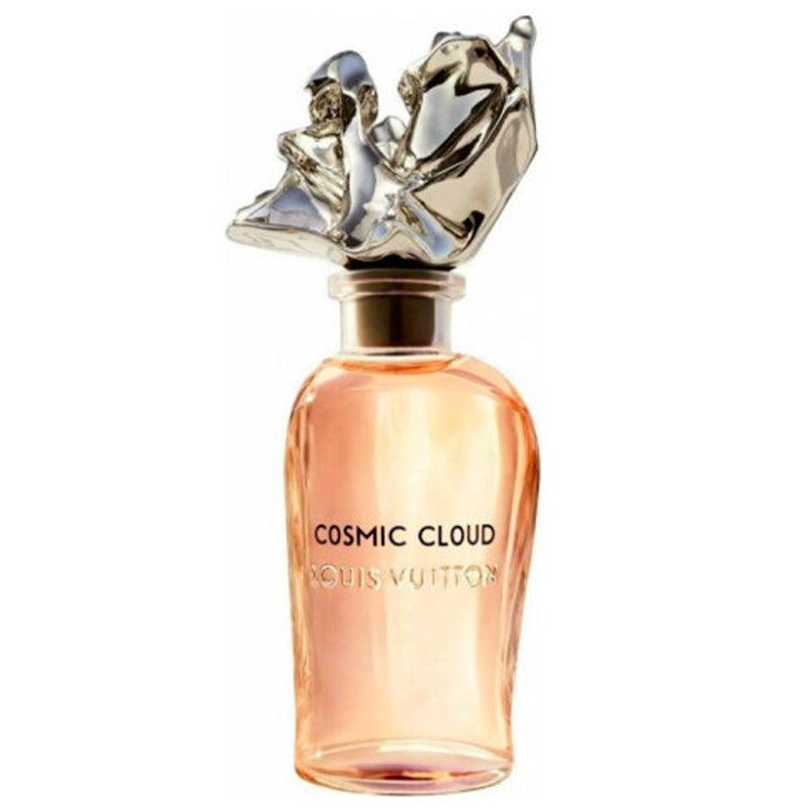 Cosmic Cloud Louis Vuitton unisex fragrance bottle with artistic silver cap design