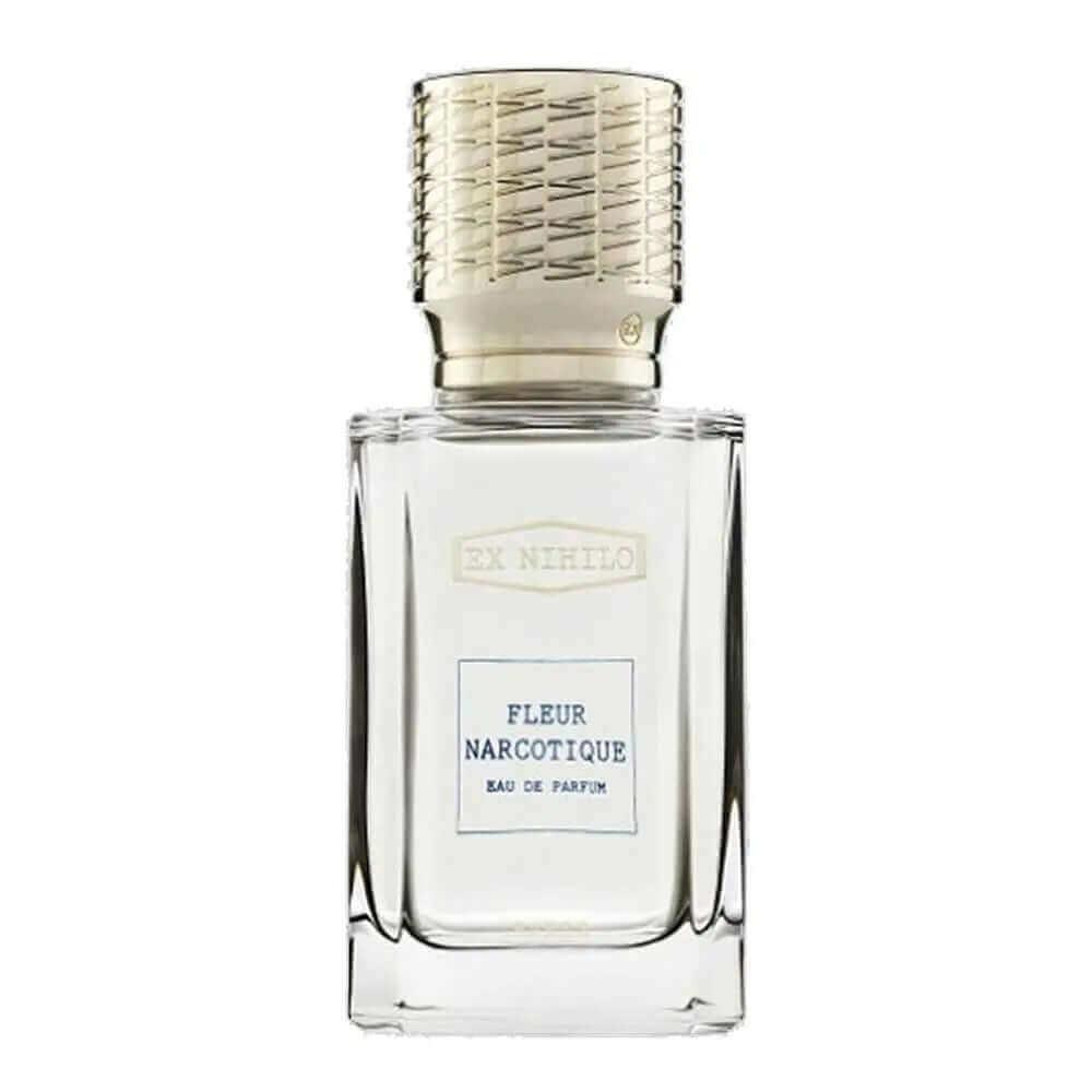 Fleur Narcotique Ex Nihilo unisex floral fruity fragrance bottle with gold cap