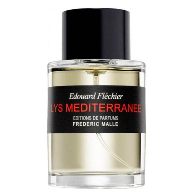 Frederic Malle Lys Mediterranee unisex perfume sample bottle with black cap and label