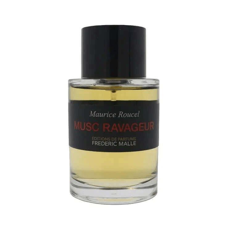 Musc Ravageur Frederic Malle unisex amber fragrance bottle with black cap and label
