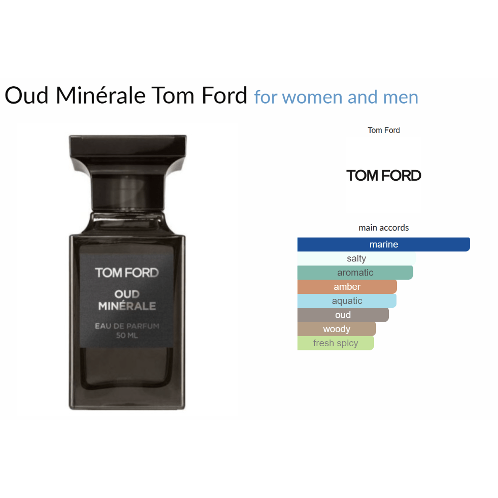 Oud Minérale Tom Ford Unisex Sample Fragrance - Decant Sample