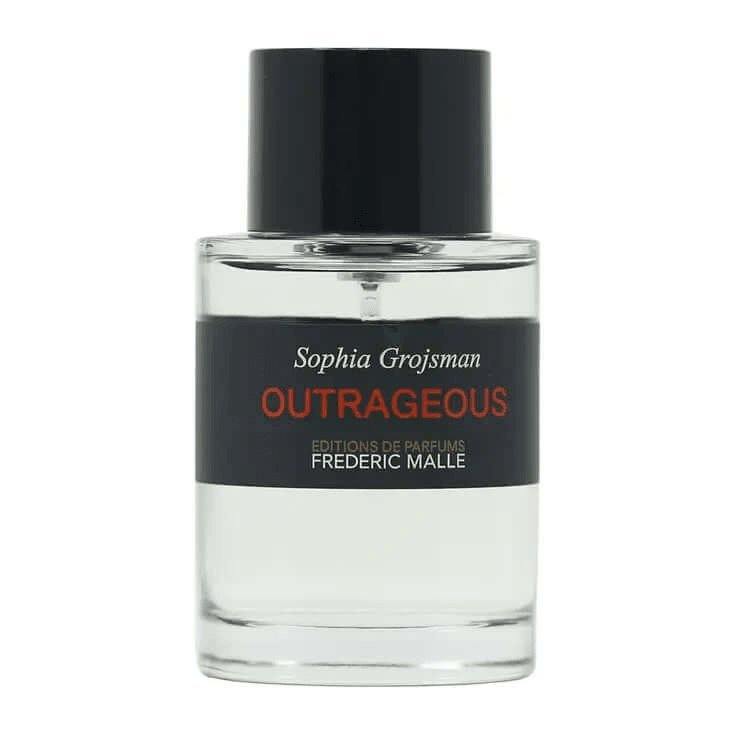 Outrageous Frederic Malle unisex citrus aromatic fragrance sample bottle with black cap and label