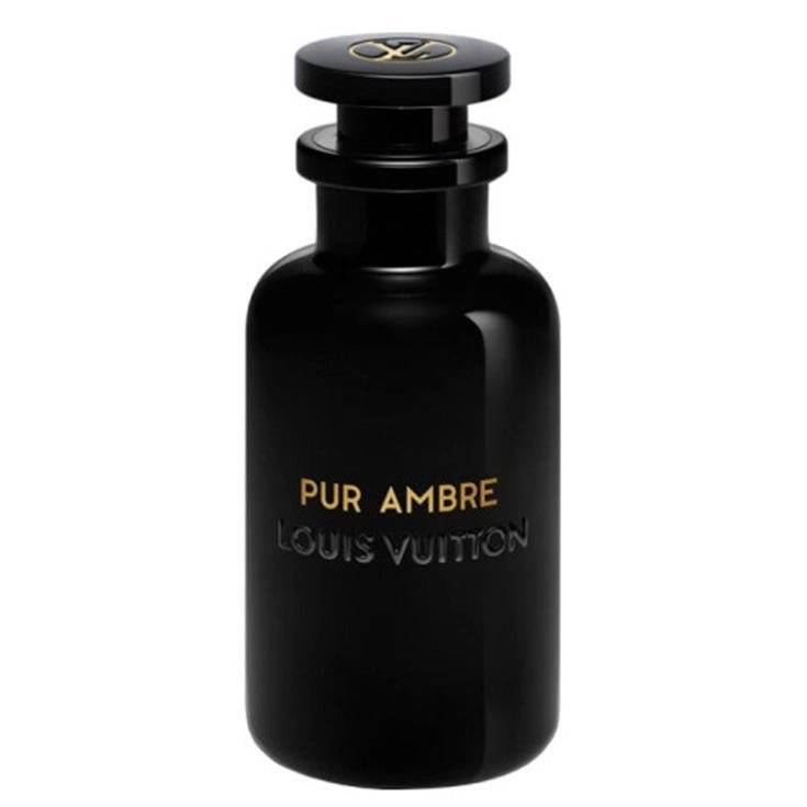 Pur Ambre Louis Vuitton black fragrance bottle unisex decant sample luxury perfume