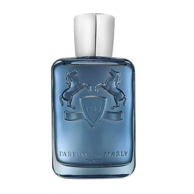 Sedley Parfums de Marly unisex woody aromatic perfume bottle with silver cap and horse emblem